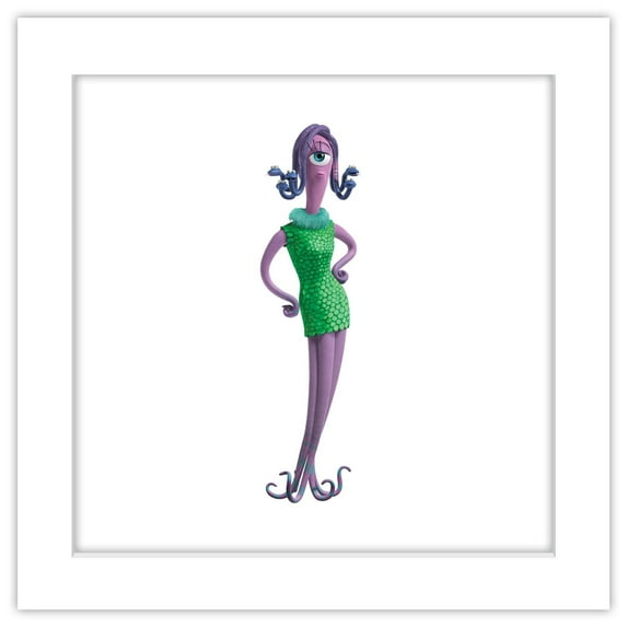 Gallery Pops Disney Pixar Monsters Inc. - Celia Wall Art, White Framed Version, 12" x 12"