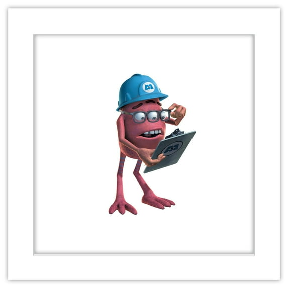 Gallery Pops Disney Pixar Monsters Inc. - Fungus Wall Art, White Framed Version, 12" x 12"