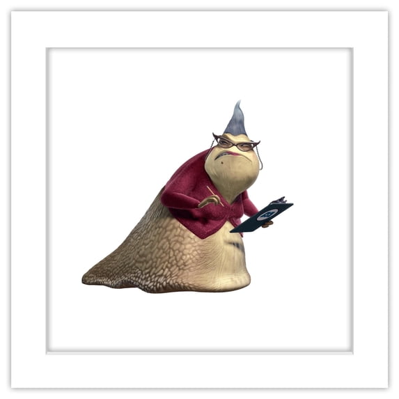 Gallery Pops Disney Pixar Monsters Inc. - Roz Wall Art, White Framed Version, 12" x 12"