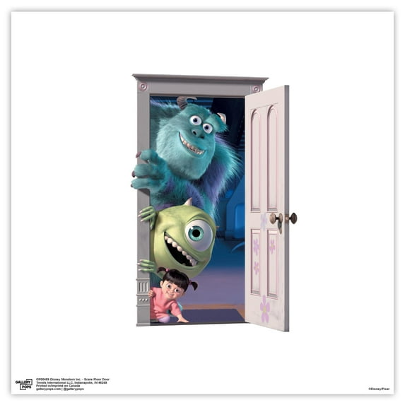 Gallery Pops Disney Pixar Monsters Inc. - Scare Floor Door Wall Art, Unframed Version, 12" x 12"