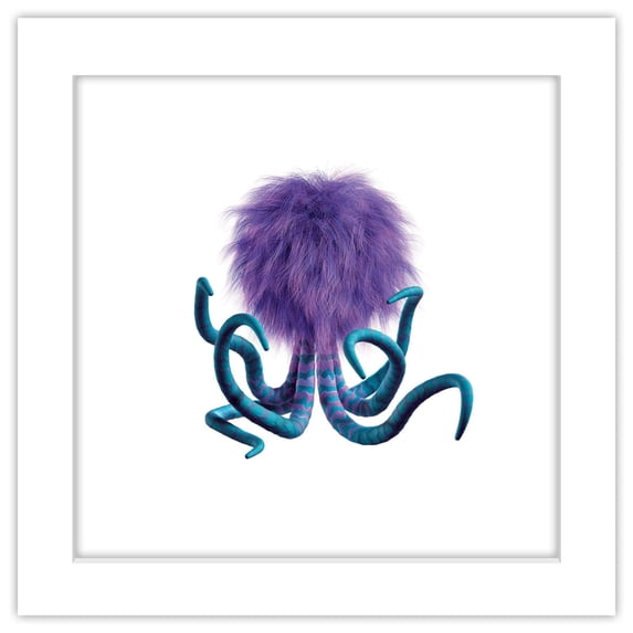 Gallery Pops Disney Pixar Monsters Inc. - Scarer Assistant Tentacle Monster Wall Art, White Framed Version, 12" x 12"