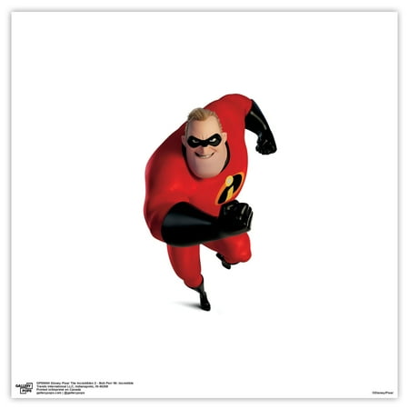 Gallery Pops Disney Pixar The Incredibles 2 - Bob Parr Mr. Incredible Wall Art, Unframed Version, 12" x 12"