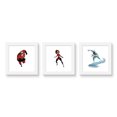 thumbnail image 1 of Gallery Pops Disney Pixar The Incredibles 2 - Heroes Wall Art Bundle (3-Pack), White Framed Version, 12" x 12", 1 of 5