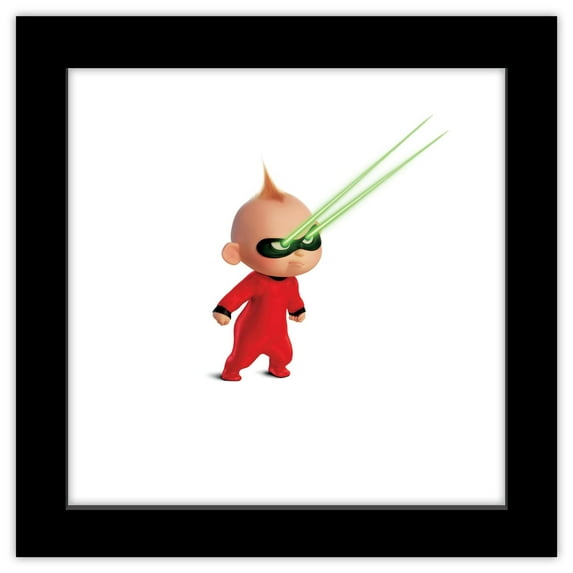 Gallery Pops Disney Pixar The Incredibles 2 - Jack-Jack Parr Wall Art, Black Framed Version, 12" x 12"