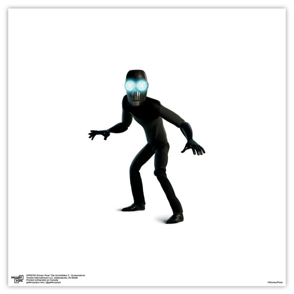 Gallery Pops Disney Pixar The Incredibles 2 - Screenslaver Wall Art, Unframed Version, 12" x 12"