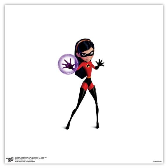 Gallery Pops Disney Pixar The Incredibles 2 - Violet Parr Wall Art, Unframed Version, 12" x 12"