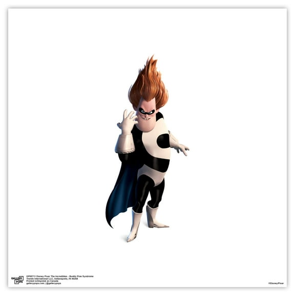 Gallery Pops Disney Pixar The Incredibles - Buddy Pine Syndrome Wall Art, Unframed Version, 12" x 12"