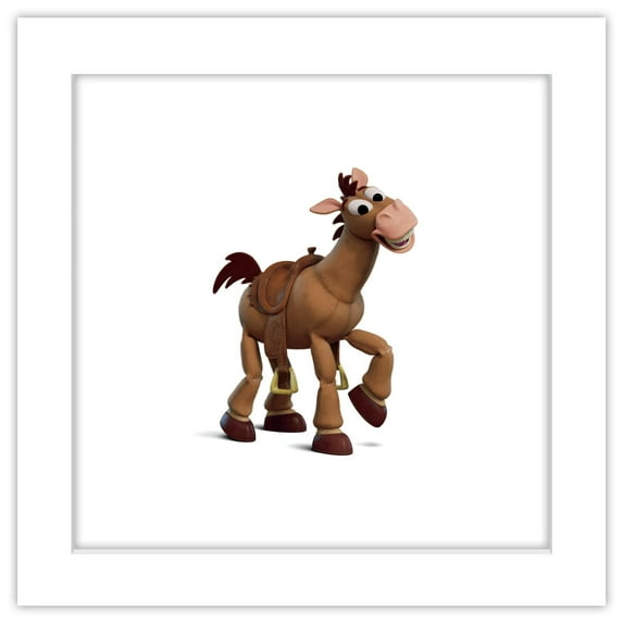 Gallery Pops Disney Pixar Toy Story 4 - Bullseye Wall Art, White Framed Version, 12" x 12"