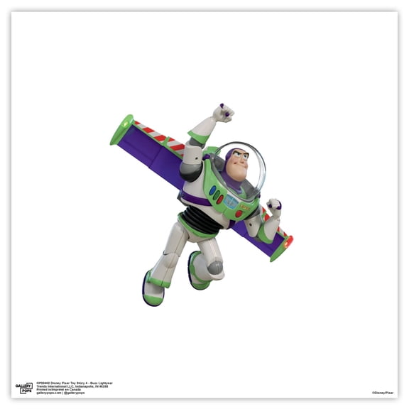 Gallery Pops Disney Pixar Toy Story 4 - Buzz Lightyear Wall Art, Unframed Version, 12" x 12"