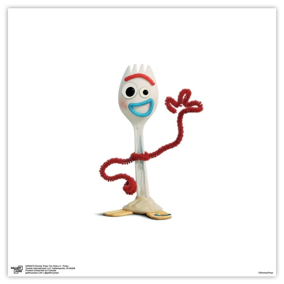 Gallery Pops Disney Pixar Toy Story 4 - Forky Wall Art, Unframed Version, 12" x 12"