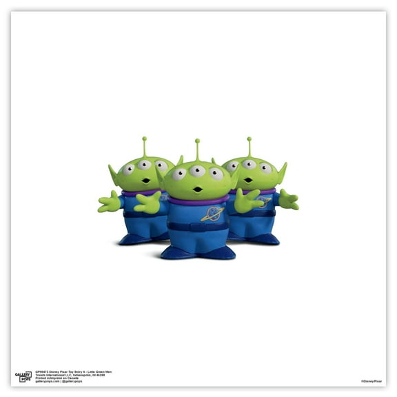 Gallery Pops Disney Pixar Toy Story 4 - Little Green Men Wall Art, Unframed Version, 12" x 12"