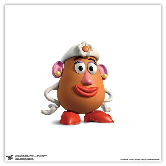 Gallery Pops Disney Pixar Toy Story 4 - Mrs. Potato Head Wall Art, Unframed Version, 12" x 12"
