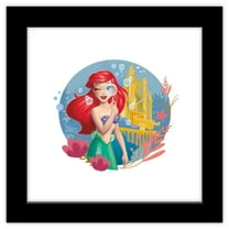 Gallery Pops Disney Princess - Ariel Create Your World Wall Art, Black Framed Version, 12" x 12"