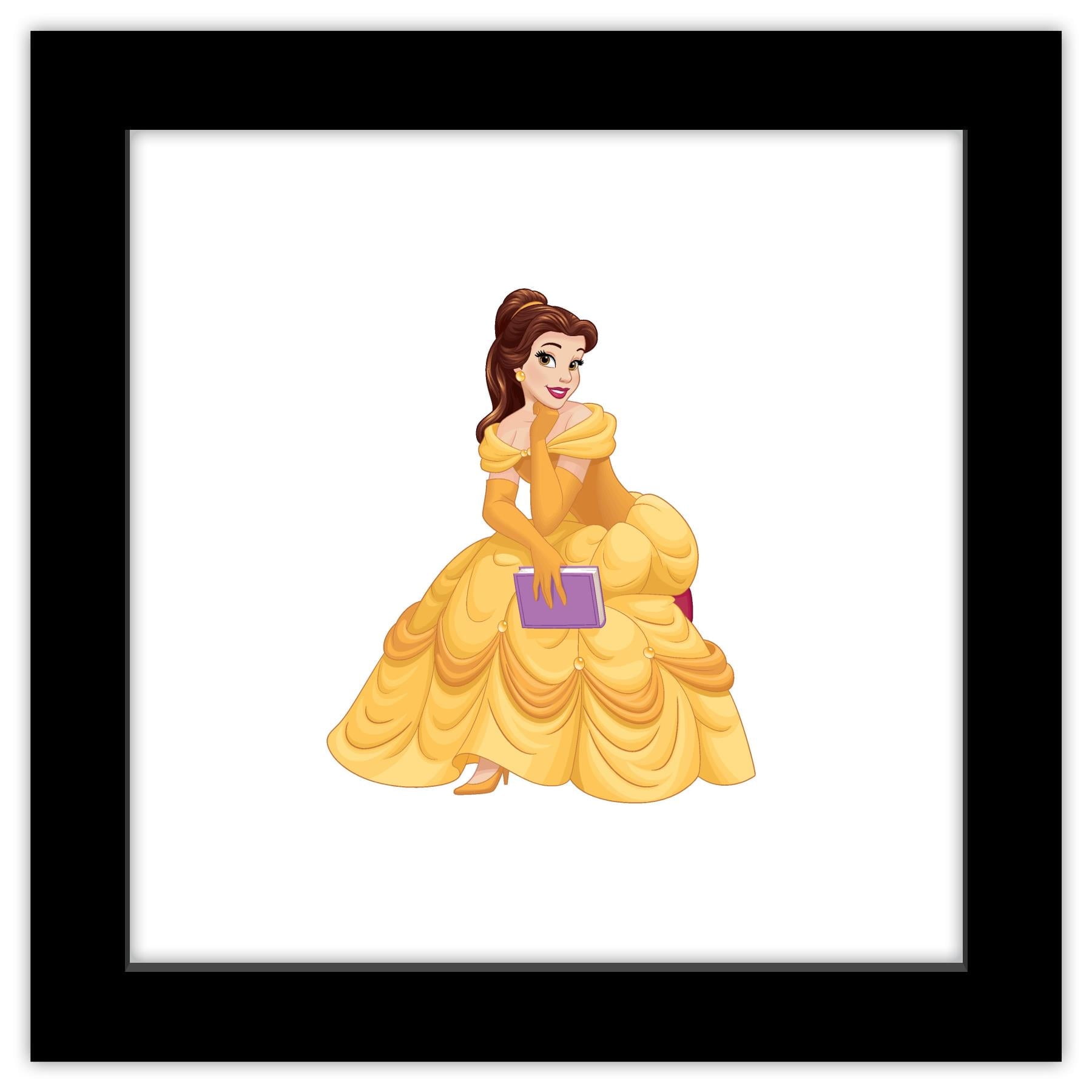 Gallery Pops Disney Princess - Belle Wall Art, Black Framed