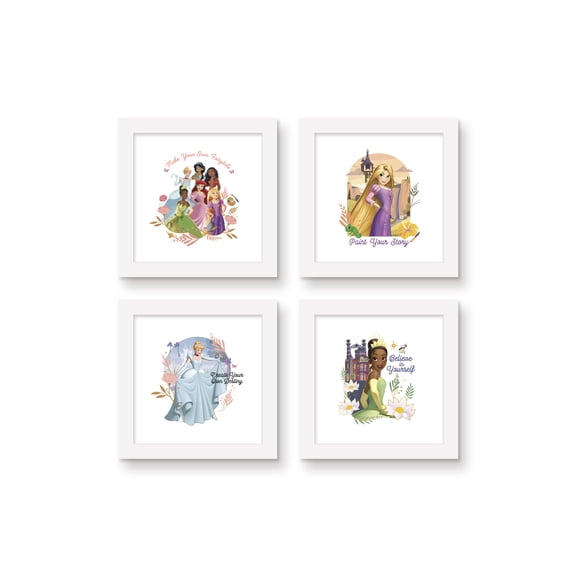 Gallery Pops Disney Princess - Make Your Own Fairytal Wall Art Bundle (4-Pack)