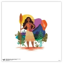Gallery Pops Disney Princess - Moana Artist Series (Stacey Aoyama) Wall Art, Unframed Version, 12" x 12"