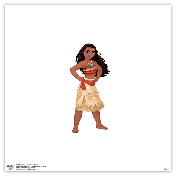 Gallery Pops Disney Princess - Moana Wall Art, Unframed Version, 12" x 12"