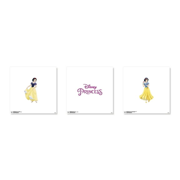 Gallery Pops Disney Princess - Snow White Wall Art Bundle (3-Pack), Unframed Version, 12" x 12"