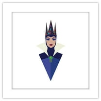Gallery Pops Disney Snow White (Live Action) - Geometric Evil Queen Wall Art, White Framed Version, 12" x 12"