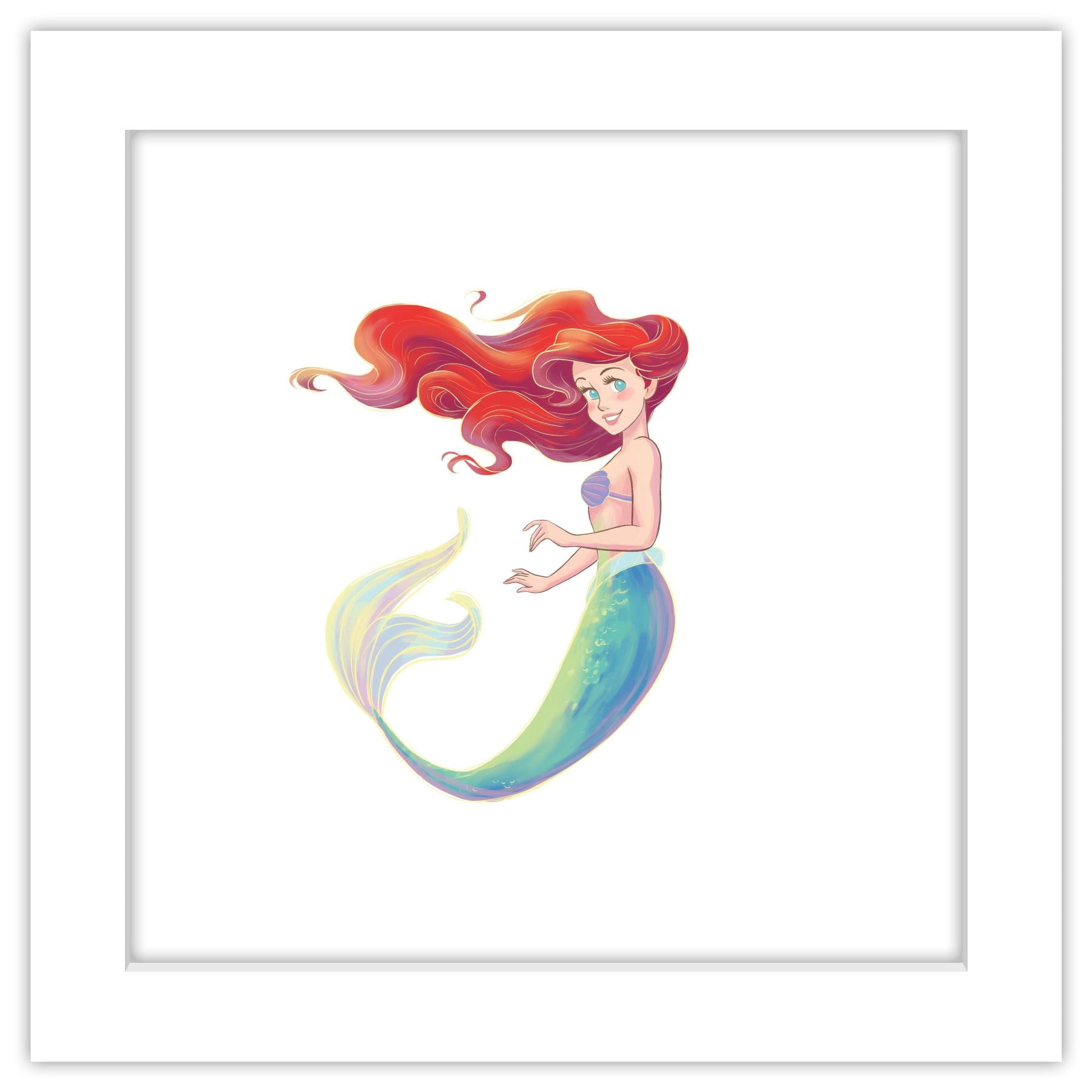 Gallery Pops Disney The Little Mermaid - Ariel Watercolor Portrait Wall ...