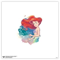 Gallery Pops Disney The Little Mermaid - Ariel Watercolor Wall Art, Unframed Version, 12" x 12"