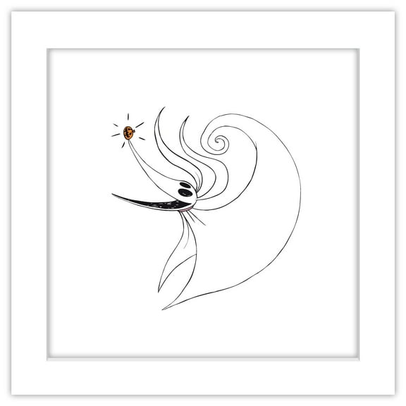 Gallery Pops® Disney Tim Burton's The Nightmare Before Christmas - Zero Wall Art, White Framed Version