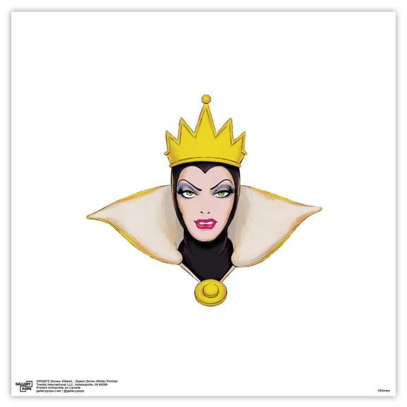 Gallery Pops Disney Villains - Queen (Snow White) Wall Art, Unframed Version, 12" x 12"
