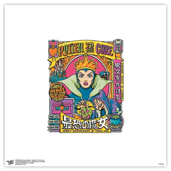 Gallery Pops Disney Villains - Rotten To The Core Wall Art, Unframed Version, 12" x 12"