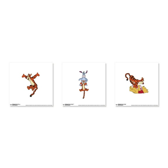 Gallery Pops Disney Winnie The Pooh - Classic Tigger Wall Art Bundle (3-Pack), Unframed Version, 12" x 12"
