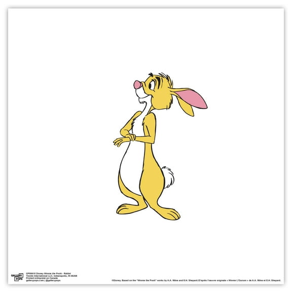 Gallery Pops Disney Winnie The Pooh - Rabbit Wall Art, Unframed Version, 12" x 12"