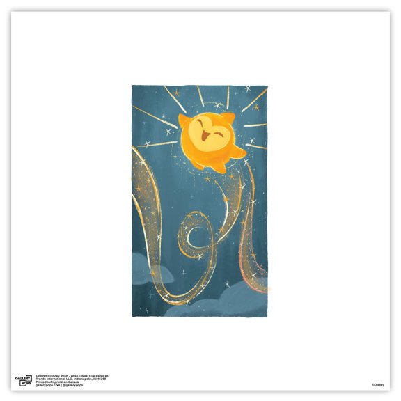 Gallery Pops Disney Wish - Wish Come True Panel #5 Wall Art, Unframed Version, 12" x 12"