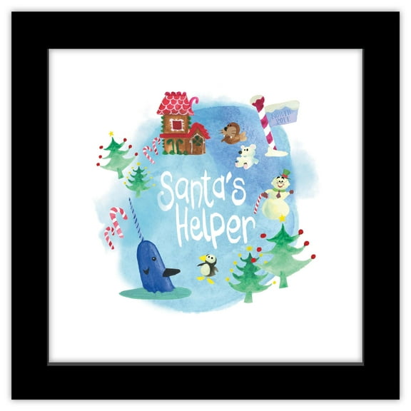 Gallery Pops Dog Man - Lil' Petey Character Feature Wall Art, Black Framed Version, 12" x 12"