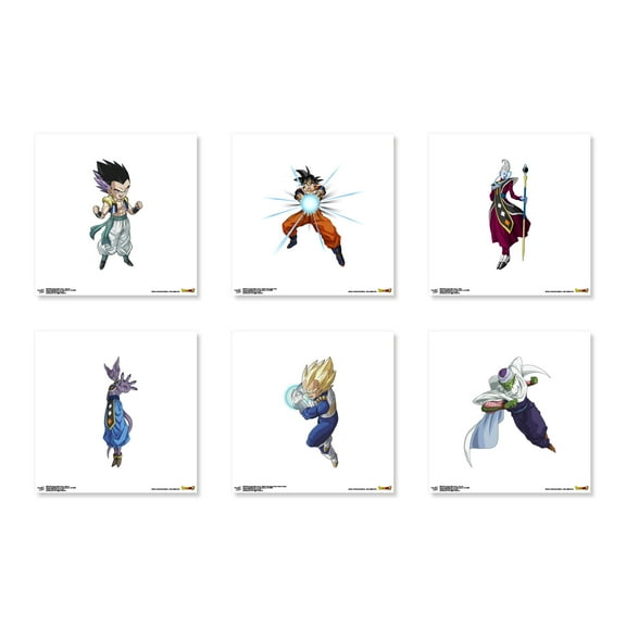 Gallery Pops Dragon Ball: Super - Characters Wall Art Bundle (6-Pack), Unframed Version, 12" x 12"