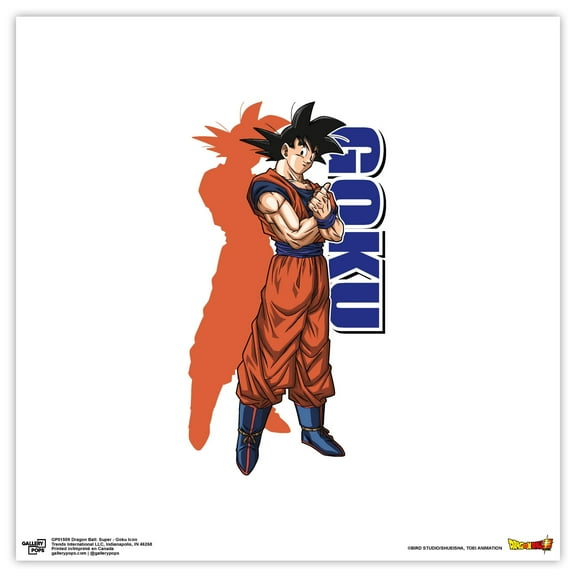 Gallery Pops Dragon Ball: Super - Goku Icon Wall Art, Unframed Version, 12" x 12"
