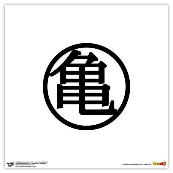 Gallery Pops Dragon Ball: Super - Kame House Symbol Wall Art, Unframed Version, 12" x 12"