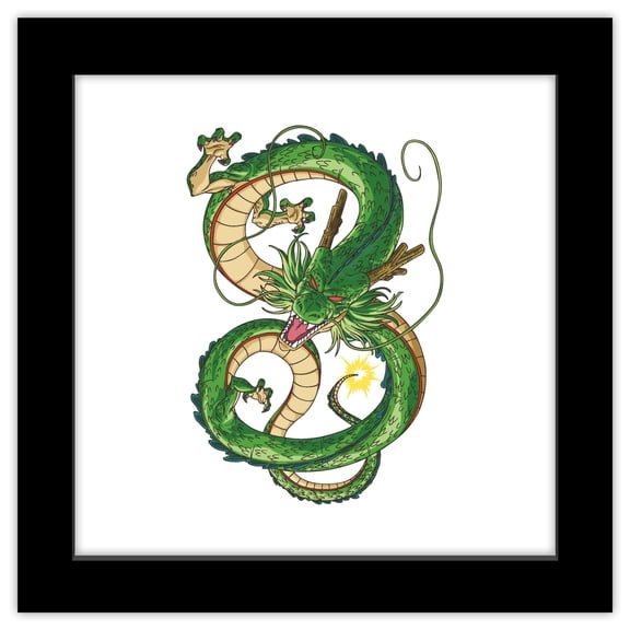 Gallery Pops Dragon Ball: Super - Shenron Wall Art, Black Framed Version, 12" x 12"