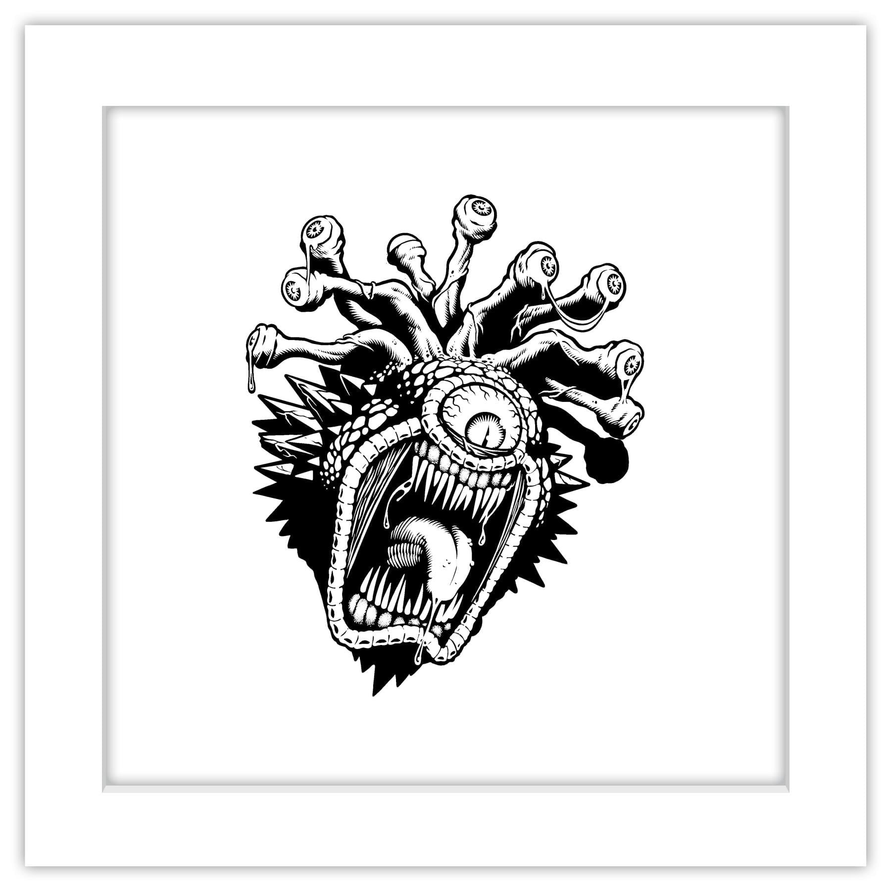 Gallery Pops Dungeons & Dragons - Classic Beholder Wall Art, White ...