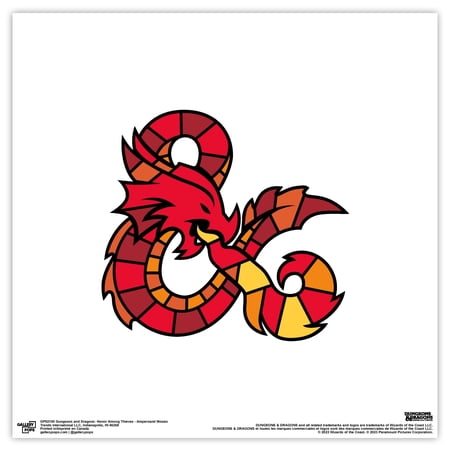 Gallery Pops Dungeons & Dragons: Honor Among Thieves - Ampersand Mosaic Wall Art, Unframed Version, 12" x 12"