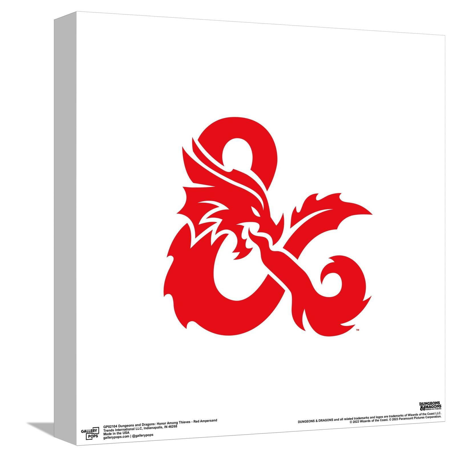 Gallery Pops Dungeons & Dragons: Honor Among Thieves - Red Ampersand Canvas Wall Art, Unframed Version, 12" x 12"