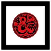 Gallery Pops Dungeons & Dragons - Travel Adventure Ampersand Wall Art, Black Framed Version, 12" x 12"