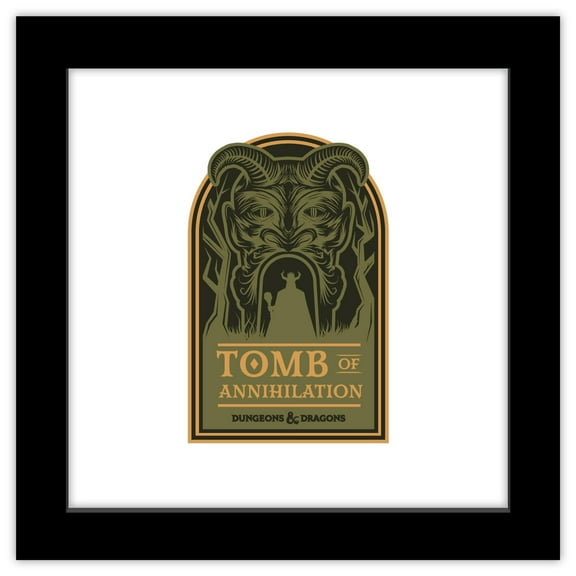 Gallery Pops Dungeons & Dragons - Travel Tomb of Annihilation Wall Art, Black Framed Version, 12" x 12"
