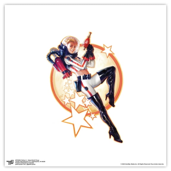 Gallery Pops Fallout 4 - Nuka-World Pinup Wall Art, Unframed Version, 12" x 12"