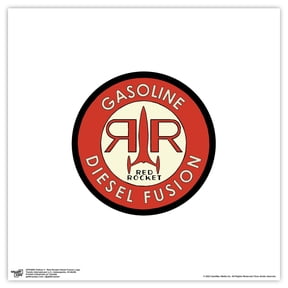 Gallery Pops Fallout 4 - Red Rocket Diesel Fusion Logo Wall Art, Unframed Version, 12" x 12"