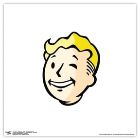 Gallery Pops Fallout 4 - Vault Boy Head Smile Wall Art, Unframed Version, 12" x 12"