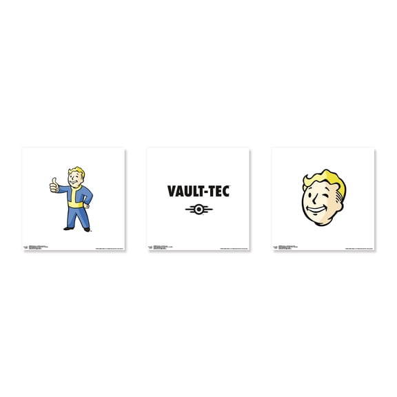 Gallery Pops Fallout 4 - Vault Boy Wall Art Bundle (3-Pack)