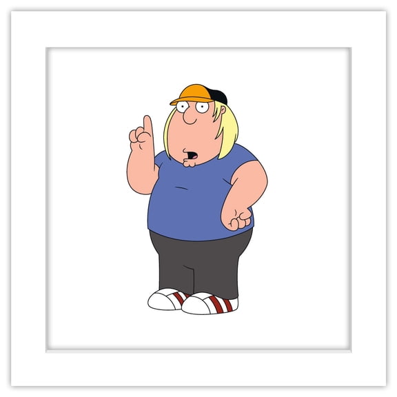 Gallery Pops Family Guy - Chris Griffin Wall Art, White Framed Version, 12" x 12"