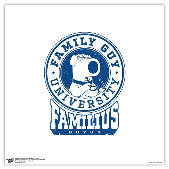 Gallery Pops Family Guy - Familius Guyus Wall Art, Unframed Version, 12" x 12"