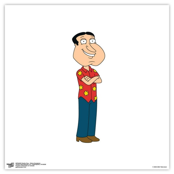Gallery Pops Family Guy - Glann Quagmire Wall Art, Unframed Version, 12" x 12"