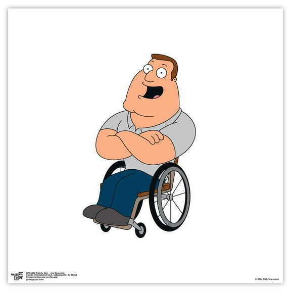 Gallery Pops Family Guy - Joe Swanson Wall Art, Unframed Version, 12" x 12"