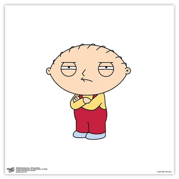 Gallery Pops Family Guy - Stewie Griffin Wall Art, Unframed Version, 12" x 12"
